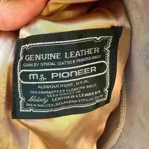 Ms. Pioneer Albuquerque leather jacket. Size 10. Vintage rockabilly western - Picture 4 of 15